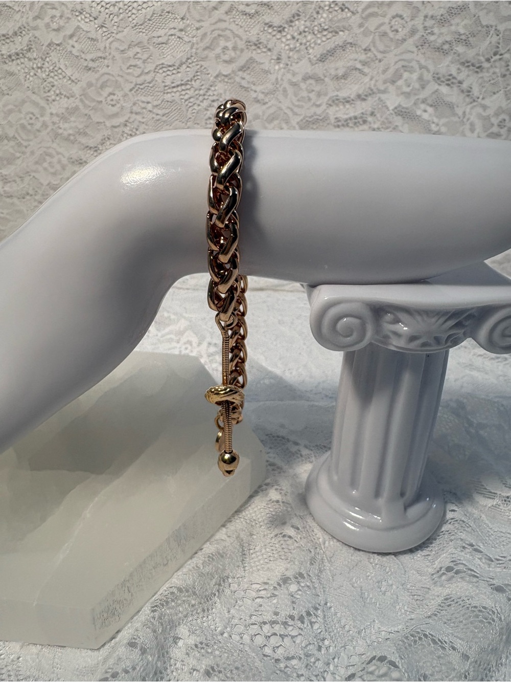 18k RGP Over Silver Bracelet - Picture 4 of 7